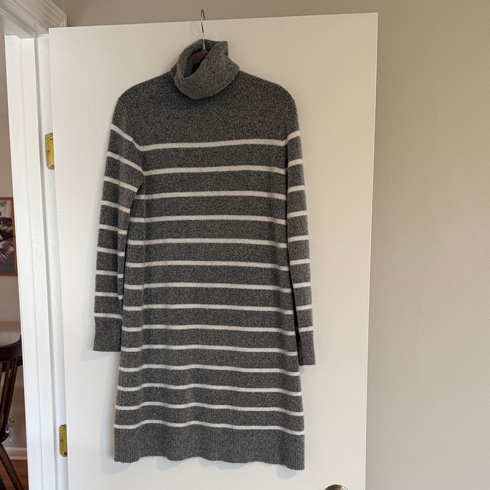 J. Crew Heather Gray Knit Sweater